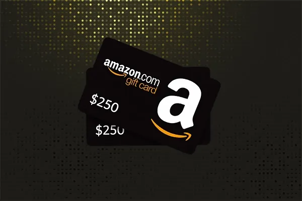Two Amazon gift cards